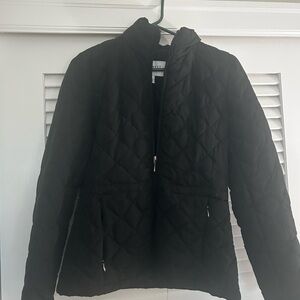 Nine West Black Quilted Puffer Jacket